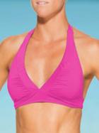 Athleta Womens Shirrendipity Halter Bikini Top Size S - Hot Pink