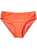 Athleta Womens Shirred Full Tide Bottom Size L - Ember Orange