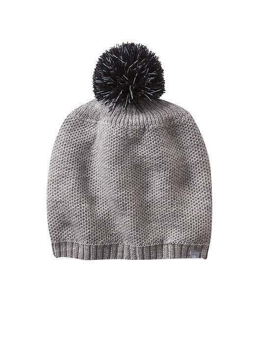 Athleta Womens Reflective Pom Beanie Size One Size - Heather Grey