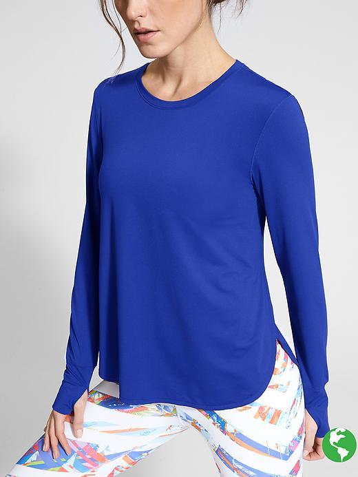 Athleta Womens Sunlover Upf Top Size 1x Plus - Powerful Blue