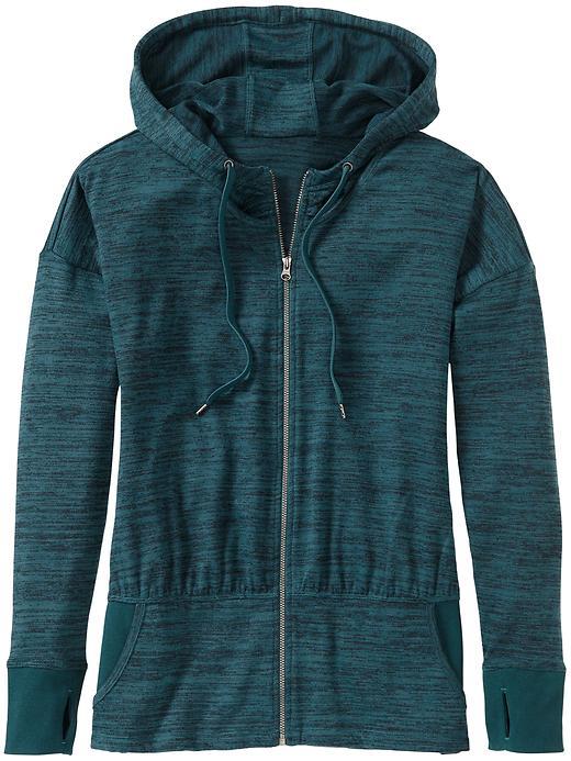 Athleta Womens Batwing &amp; Robin Jacket Size S - Teal Marine Heather