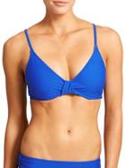 Athleta Womens Leila Bikini Size 32d/dd - Caspian Blue