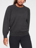 Athleta Womens Hanover Sweater Charcoal Heather Size Xl