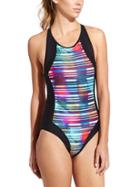 Athleta Womens Streamline One Piece Size L Tall - Laser Beam Print