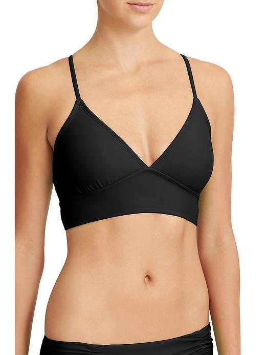 Athleta Womens Strappy Bikini Size L - Black