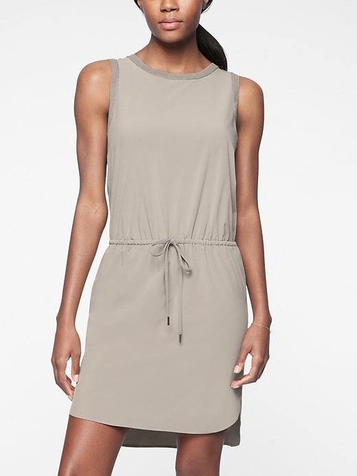 Athleta Womens Rincon Dress Silver Grey Size L