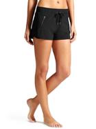 Athleta Womens Stripe Sway Short Size L - Black