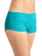 Athleta Womens Shirred Short Size M - Antilles Blue