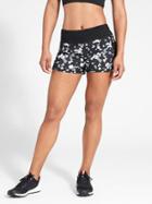 Athleta Womens Leopard Ready Set Go Short 4&quot; Size M - Black