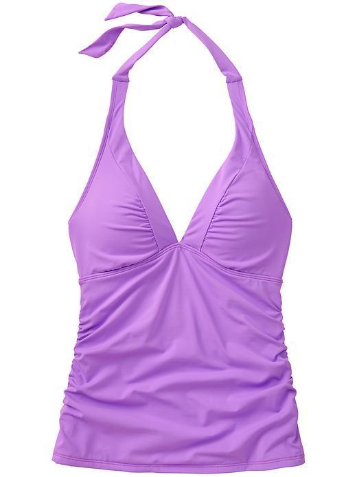 Athleta Womens Shirrendipity Halter Tankini Size Xs - Thistle Purple