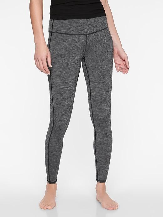 Athleta Womens Chaturanga Tight Black Heather Size Xs