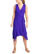 Athleta Womens Windward Wrap Dress Size L - Sapphire