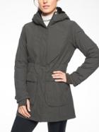 Athleta Womens District Primaloft Eco Insulation Parka Arbor Olive Size M