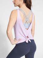 Athleta Womens Fully Focused Support Top Size L - Violet Mist/light Heather Grey