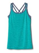 Athleta Upbeat 2 In 1 Tank Size L/12 - Mosaic Blue Heather