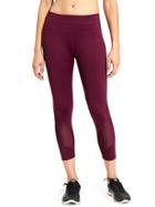 Athleta Womens Laser Mesh Sonar Capri Size L Tall - California Plum