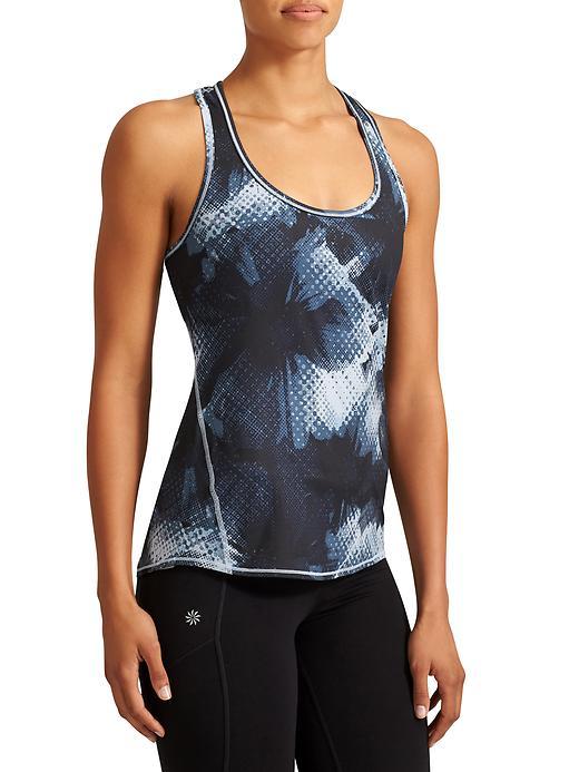 Athleta Womens Chi Tank Electro Size L Tall - Iron Blue