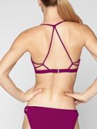 Athleta Womens Prism Back Bikini Top Exotic Fuchsia Size Xxs
