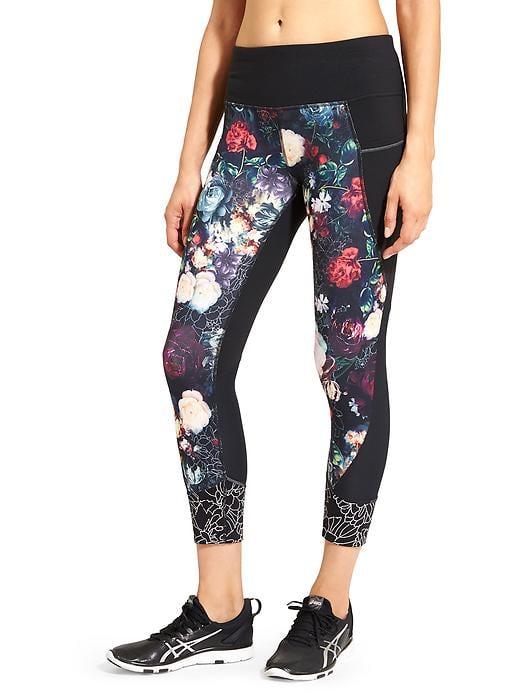 Athleta Womens Black Orchid Relay 2.0 Capri Black Size M
