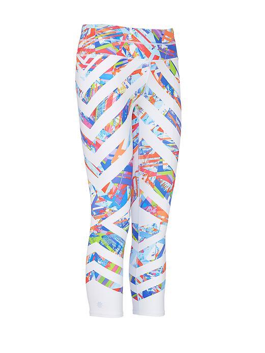 Athleta Womens Kaleidoscope Sonar Capri Size S - White