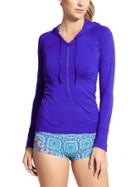 Athleta Womens Pacifica Upf Hoodie 3.0 Size S - Powerful Blue