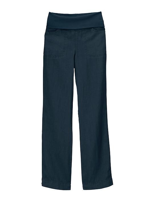 Athleta Womens Lima Linen Pant Size 0 - Dress Blue