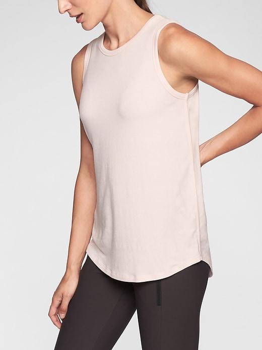 Athleta Womens Cloudlight Relaxed Tank Milkshake Pink Size Xs