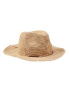 Athleta Womens Small Ranchgirl Fedora Size One Size - Natural/ Wood