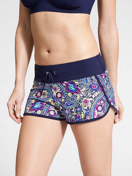 Athleta Womens Baja Kata Short Size L - Powerful Blue