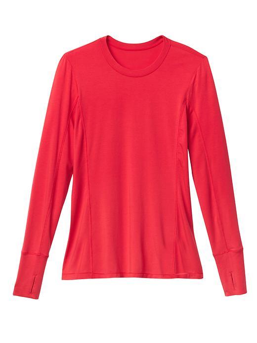 Athleta Womens Take The Heat Top Size L - Red Delicious
