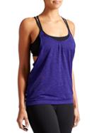 Athleta Womens Mesh Energize Tank Size L - Sapphire Heather/black