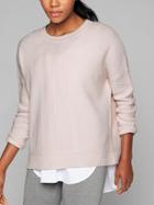 Athleta Womens Wool Cashmere Habitat Sweater Soft Lilac Size Xl