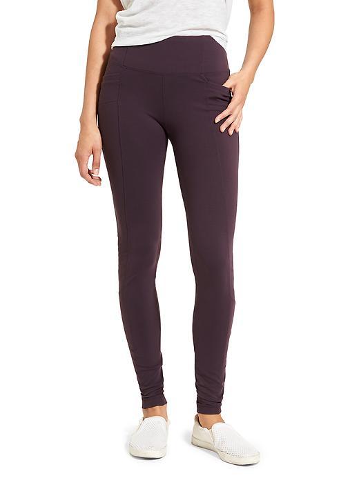 Athleta Womens Metro High Waisted Legging Size L Tall - Wild Raisin