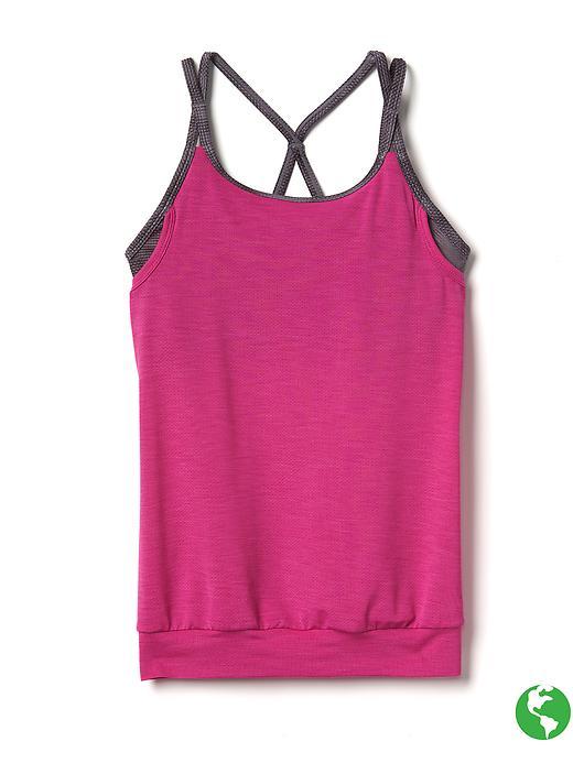 Athleta Cloud Hatch Gratitude 2 In 1 Tank Size L/12 - Electric Fuchsia