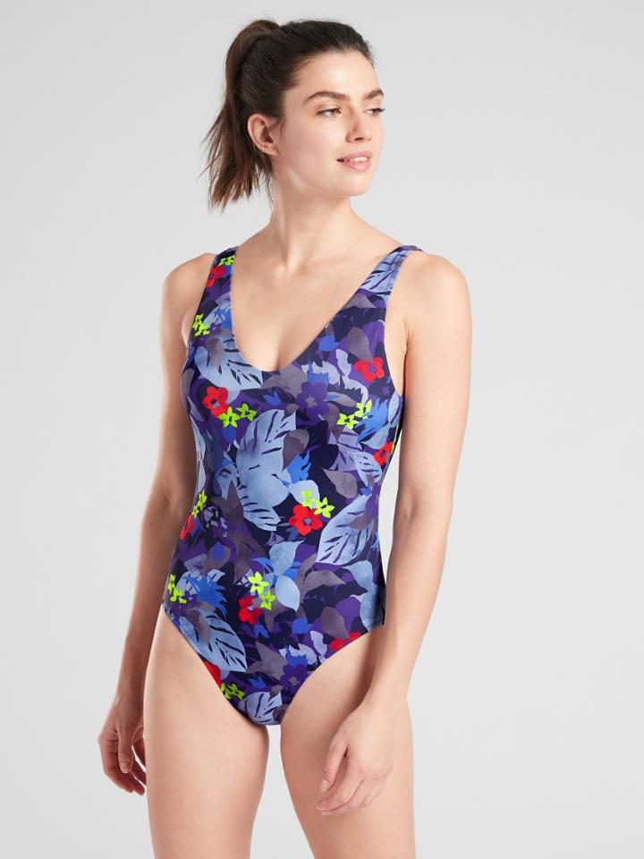 Twilight Tropic V-neck One Piece