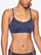 Athleta Womens Summerland Bikini Top Dress Blue Size 32d/dd
