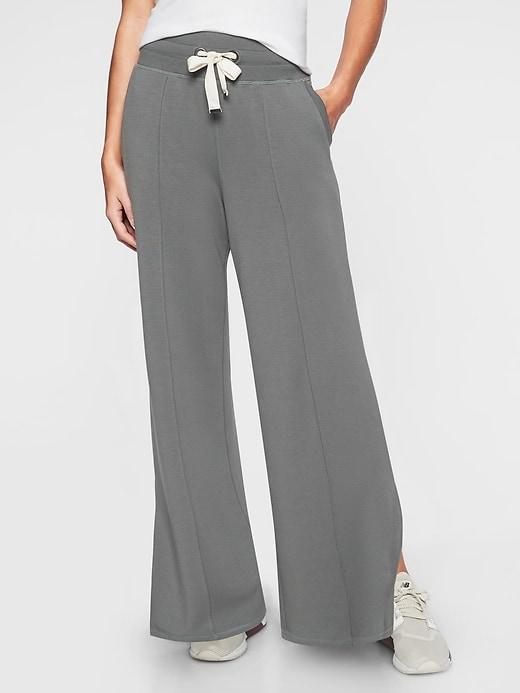 Athleta Womens Sierra Wide Leg Pant Herb Olive Size L