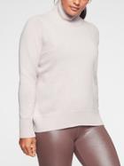 Athleta Womens Bedford Wool Cashmere Turtleneck Sweater Simply Lilac Size Xxs