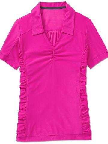 Athleta Womens Birdie Polo Size Xxs - Hot Pink