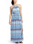 Athleta Womens Sunset Maxi Dress Size L - Blue