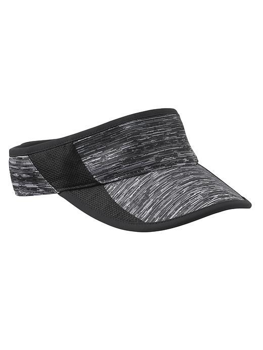 Athleta Womens Mixed Mesh Visor Size One Size - Black Space Dye