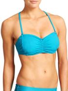 Athleta Womens Bandeau Bikini Size 34b/c - Bora Bora Blue