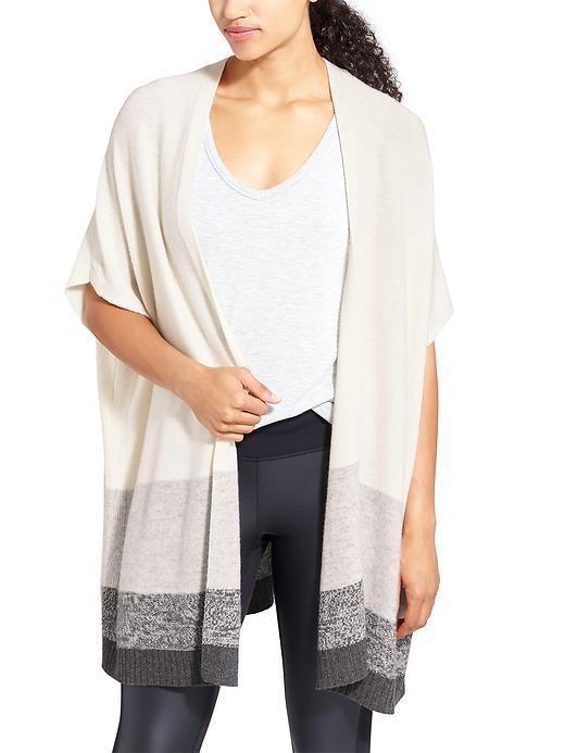Athleta Womens Cashmere It's A Wrap Size S/m - Oatmeal Heather