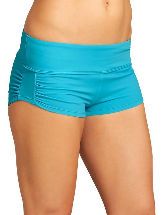 Athleta Womens Shirred Short Size M - Bora Bora Blue