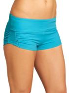 Athleta Womens Shirred Short Size M - Bora Bora Blue