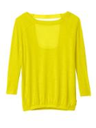 Athleta Womens Clarity Top Size L - Chartreuse