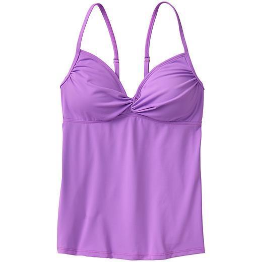 Athleta Knot Front Tankini - Thistle Purple