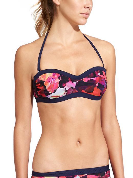Athleta Womens Red Mystique Bandeau Bikini Size L - Saffron Red