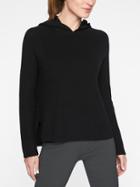 Athleta Womens Rest Day Hoodie Sweater Black Size M