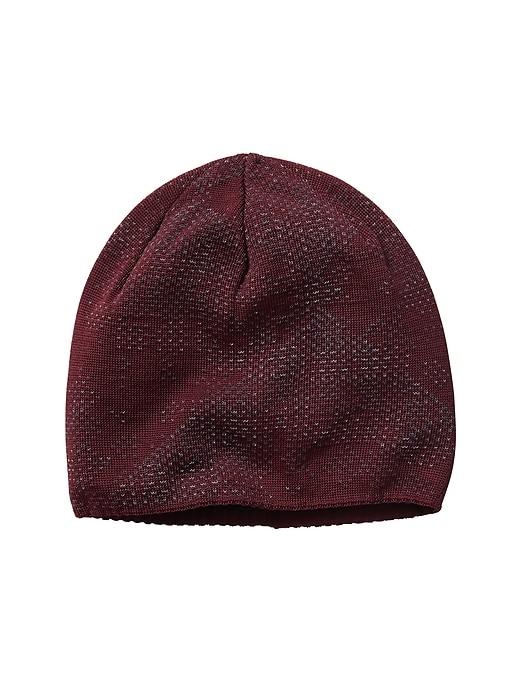Athleta Womens Reflective Knit Beanie Cassis Size One Size